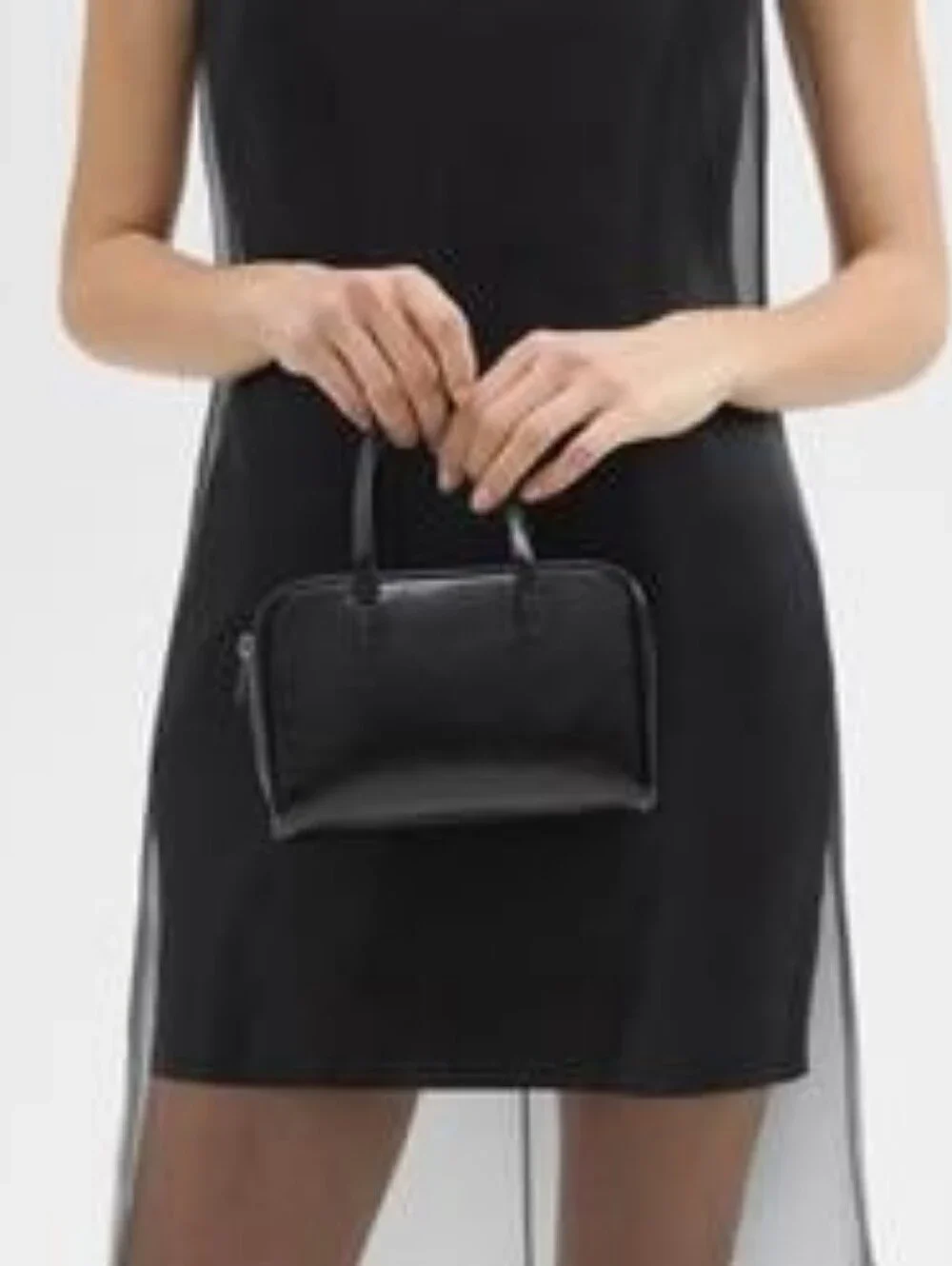 Theory Crinkled Patent Leather Pillow Bag